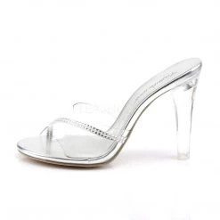 Fabulicious CLEARLY-401R Clear Lucite Shoes