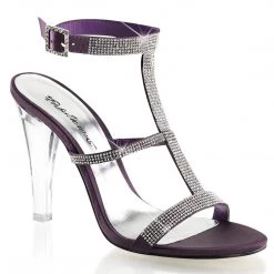 Fabulicious Shoes CLEARLY-418 Eggplant Satin 5 Fabulicious Shoes CLEARLY-418 Eggplant Satin