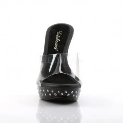 Fabulicious Shoes COCKTAIL-501SDT Clear/Black