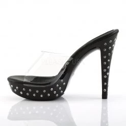 Fabulicious Shoes COCKTAIL-501SDT Clear/Black
