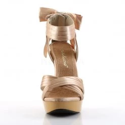 Fabulicious Shoes COCKTAIL-568 Champagne Satin