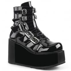 Demonia CONCORD-57 Black Patent Ankle Boot