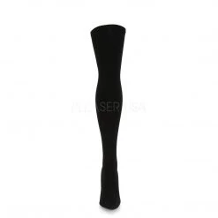 Pleaser Boots COURTLY-3005 Black Nylon Thigh Boot