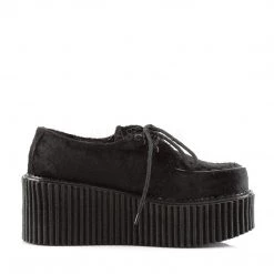 Demonia CREEPER-202 Black Fur Creeper New Arrivals