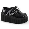 Demonia CREEPER-205 Black Glitter Vinyl Creeper