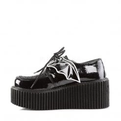 Demonia CREEPER-205 Black Glitter Vinyl Creeper