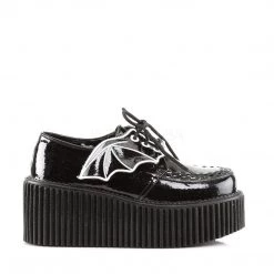 Demonia CREEPER-205 Black Glitter Vinyl Creeper