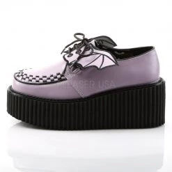 Demonia CREEPER-205 Lavender Vegan Leather Creeper Shoes