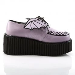 Demonia CREEPER-205 Lavender Vegan Leather Creeper Shoes