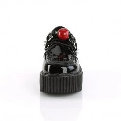 Demonia CREEPER-222 Black Patent Creeper