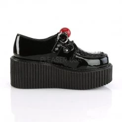 Demonia CREEPER-222 Black Patent Creeper