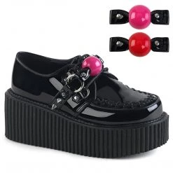 Demonia CREEPER-222 Black Patent Creeper