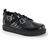 Demonia CREEPER-615 Black Leather Creeper Shoes 1 Demonia CREEPER-615 Black Leather Creeper Shoes
