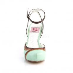 Pin Up Couture CUTIEPIE-01 Mint Multi Faux Leather Shoes