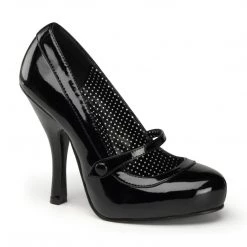 Pin Up Couture CUTIEPIE-02 Black Patent Shoes
