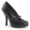 Pin Up Couture CUTIEPIE-02 Black Pu Shoes