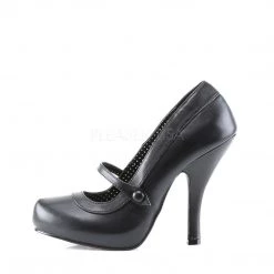 Pin Up Couture CUTIEPIE-02 Black Pu Shoes