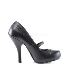 Pin Up Couture CUTIEPIE-02 Black Pu Shoes