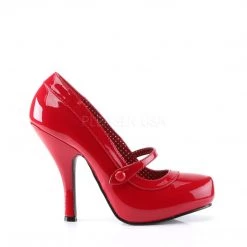 Pin Up Couture CUTIEPIE-02 Red Patent Shoes