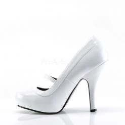 Pin Up Couture CUTIEPIE-02 White Patent Shoes