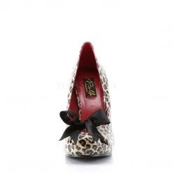 Pin Up Couture Shoes CUTIEPIE-06 Tan Pu (Cheetah Print)