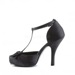 Pin Up Couture CUTIEPIE-12 Black Satin