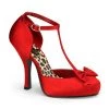 Pin Up Couture Shoes CUTIEPIE-12 Red Satin