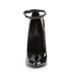 Devious Shoes DAGGER-12 Black Patent