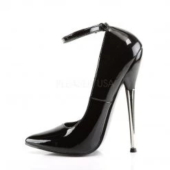 Devious Shoes DAGGER-12 Black Patent
