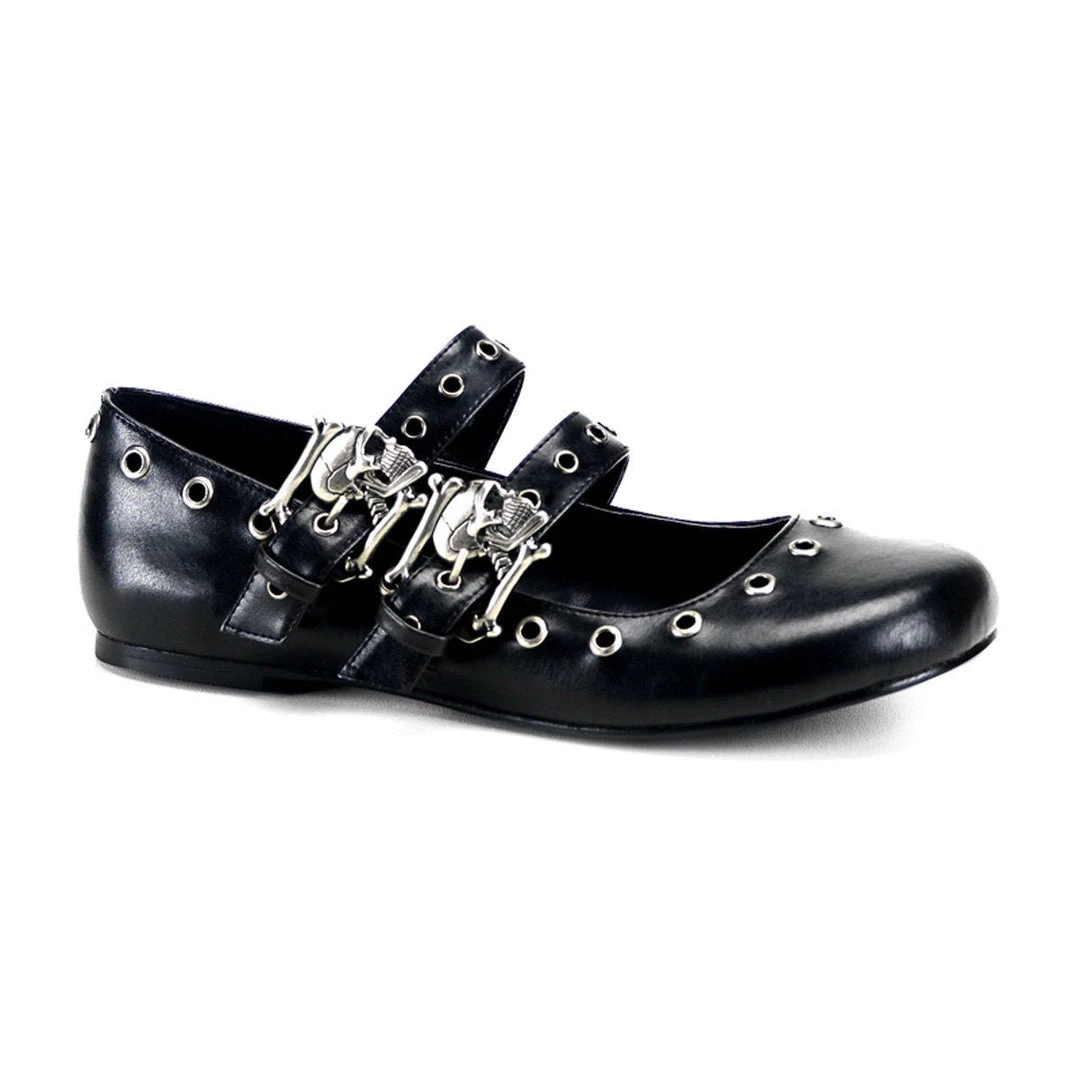 Demonia Shoes DAISY-03 Black Vegan Leather Mary Janes 3 Demonia Shoes DAISY-03 Black Vegan Leather Mary Janes