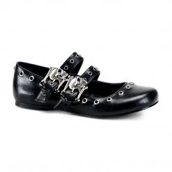 Demonia Shoes DAISY-03 Black Vegan Leather Mary Janes 15 Demonia Shoes DAISY-03 Black Vegan Leather Mary Janes