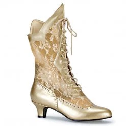Funtasma Boots DAME-115 Gold Pu-Lace