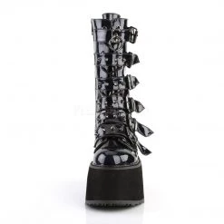 Demonia DAMNED-225 Black Hologram Mid-Calf Boot Boots