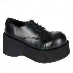 Demonia Shoes DANK-101 Black Vegan Leather Shoe