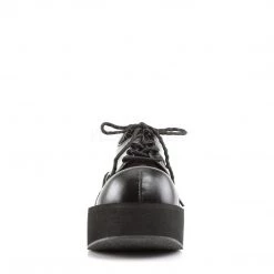 Demonia Shoes DANK-101 Black Vegan Leather Shoe