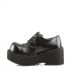 Demonia Shoes DANK-101 Black Vegan Leather Shoe
