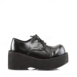 Demonia Shoes DANK-101 Black Vegan Leather Shoe