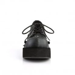 Demonia DANK-110 Black Vegan Leather Shoe Shoes