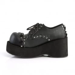 Demonia DANK-110 Black Vegan Leather Shoe Shoes