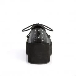 Demonia DANK-110 Black Vegan Leather Shoe Shoes