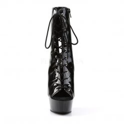 Pleaser DELIGHT-1016 Black Patent Boot