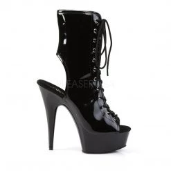 Pleaser DELIGHT-1016 Black Patent Boot