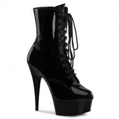 Pleaser New Arrivals DELIGHT-1020 Black Patent Ankle Boot