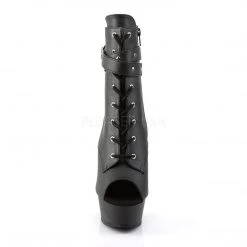 Pleaser DELIGHT-1033 Black Faux Leather Ankle Boot Coming Soon (Pre-Order)