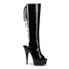 Pleaser DELIGHT-2018 Black Patent Knee Boot 1 Pleaser DELIGHT-2018 Black Patent Knee Boot