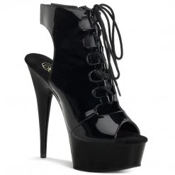 Pleaser Boots DELIGHT-600-20 Black Ankle Boot