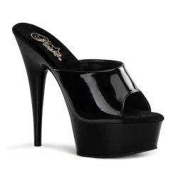 Pleaser DELIGHT-601 Black Patent Slide Coming Soon (Pre-Order)