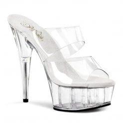 Pleaser DELIGHT-602 Clear Slide Shoes