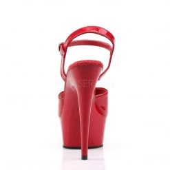 Pleaser DELIGHT-609 Red Patent Platform Sandal 11 Pleaser DELIGHT-609 Red Patent Platform Sandal