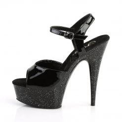 Pleaser Shoes DELIGHT-609MG Black Patent Platform Sandal 10 Pleaser Shoes DELIGHT-609MG Black Patent Platform Sandal